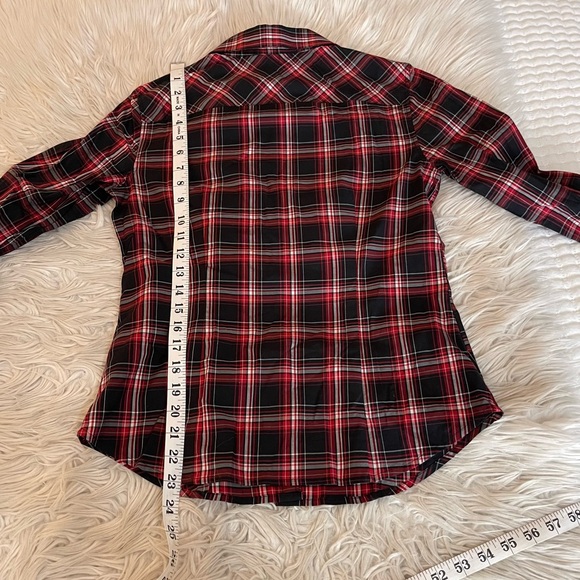 Talbots Plaid Blouse & Black Formal Skirt - Picture 9 of 16